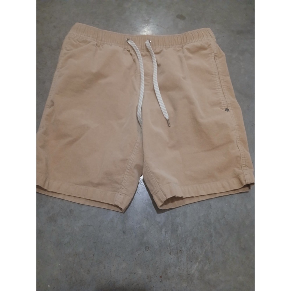Vuori Optimist Shorts Mens M Tan 8" Corduroy Drawstring Activewear V385